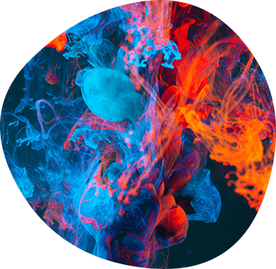 Colors being mixed